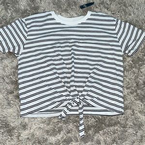 Size small waist length striped Hollister top